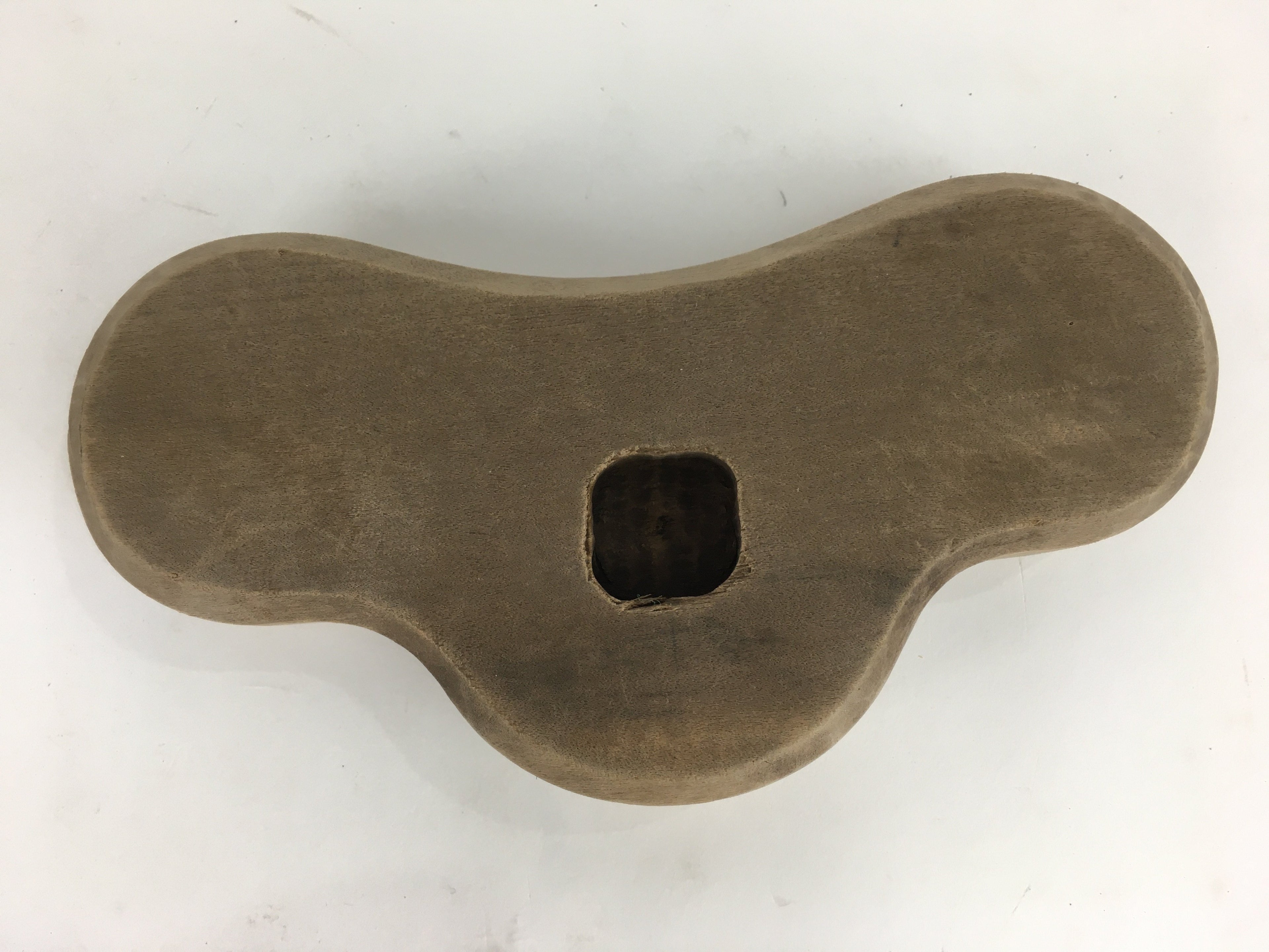 Japanese Wooden Cake Mold Kashigata Sweets Vtg Carving Brown Pine Kg374