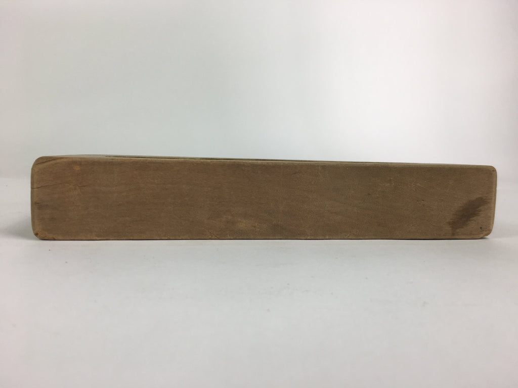 Japanese Wooden Cake Mold Kashigata Sweets Vtg Carving Brown Pine Kg374