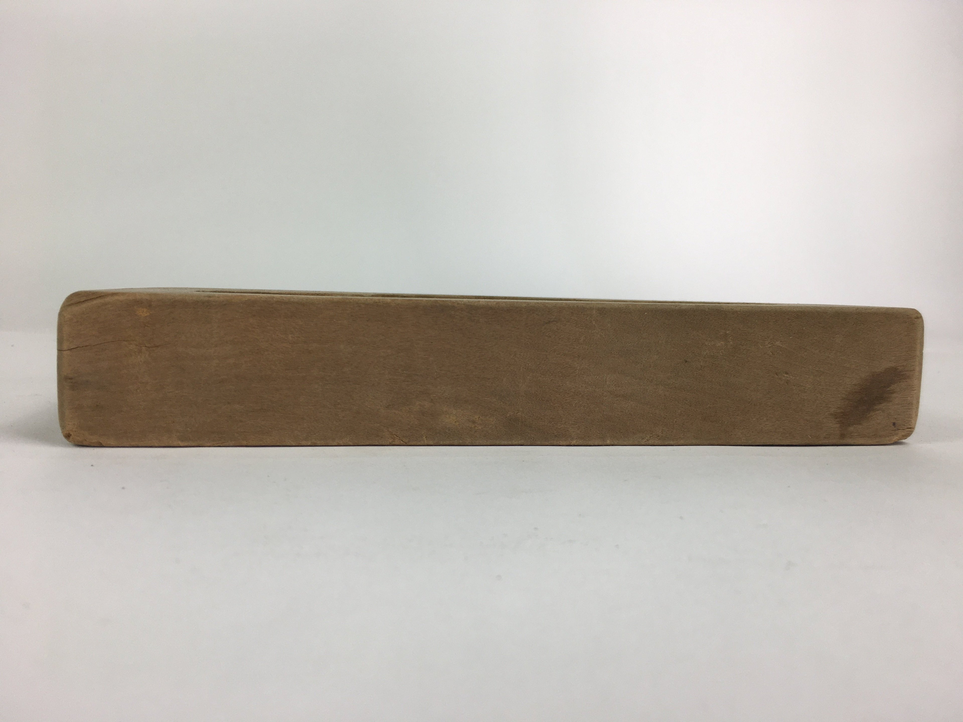 Japanese Wooden Cake Mold Kashigata Sweets Vtg Carving Brown Pine Kg374