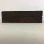 Japanese Wooden Cake Mold Kashigata Sweets Vtg Carving Brown Plum Blossom Kg307