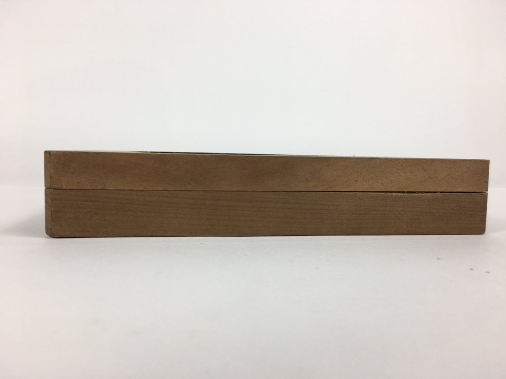 Japanese Wooden Cake Mold Kashigata Sweets Vtg Carving Brown Shrimp Kg356