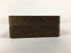Japanese Wooden Cake Mold Kashigata Sweets Vtg Carving Brown Shrimp Kg356