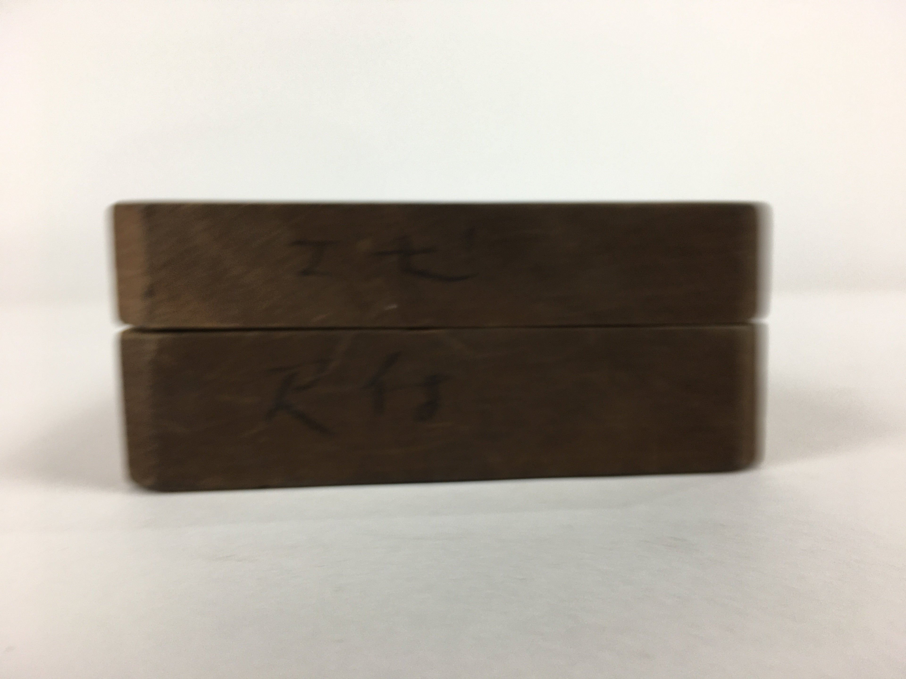 Japanese Wooden Cake Mold Kashigata Sweets Vtg Carving Brown Shrimp Kg356