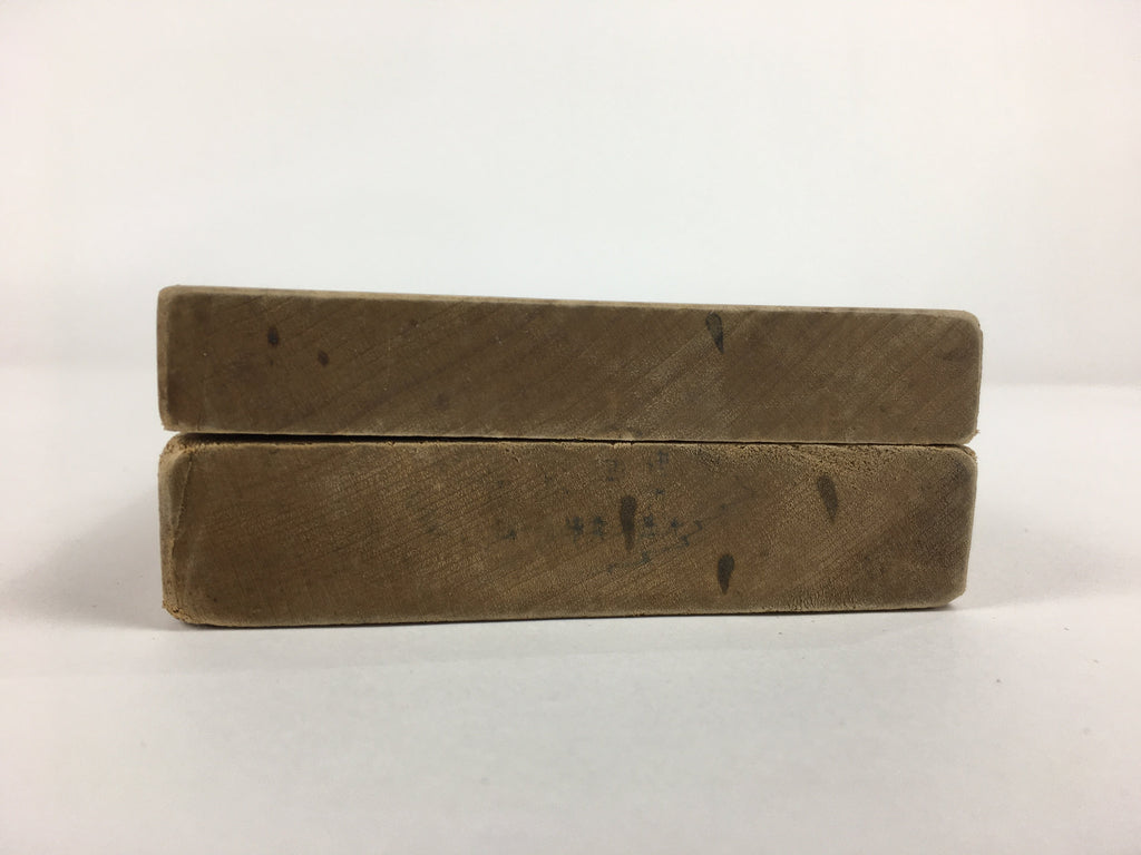 Japanese Wooden Cake Mold Kashigata Sweets Vtg Carving Brown Shrimps Kg357