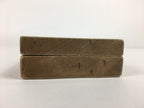 Japanese Wooden Cake Mold Kashigata Sweets Vtg Carving Brown Shrimps Kg357