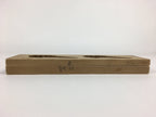 Japanese Wooden Cake Mold Kashigata Sweets Vtg Carving Brown Shrimps Kg357