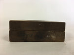 Japanese Wooden Cake Mold Kashigata Sweets Vtg Carving Brown Small Pouch Kg326
