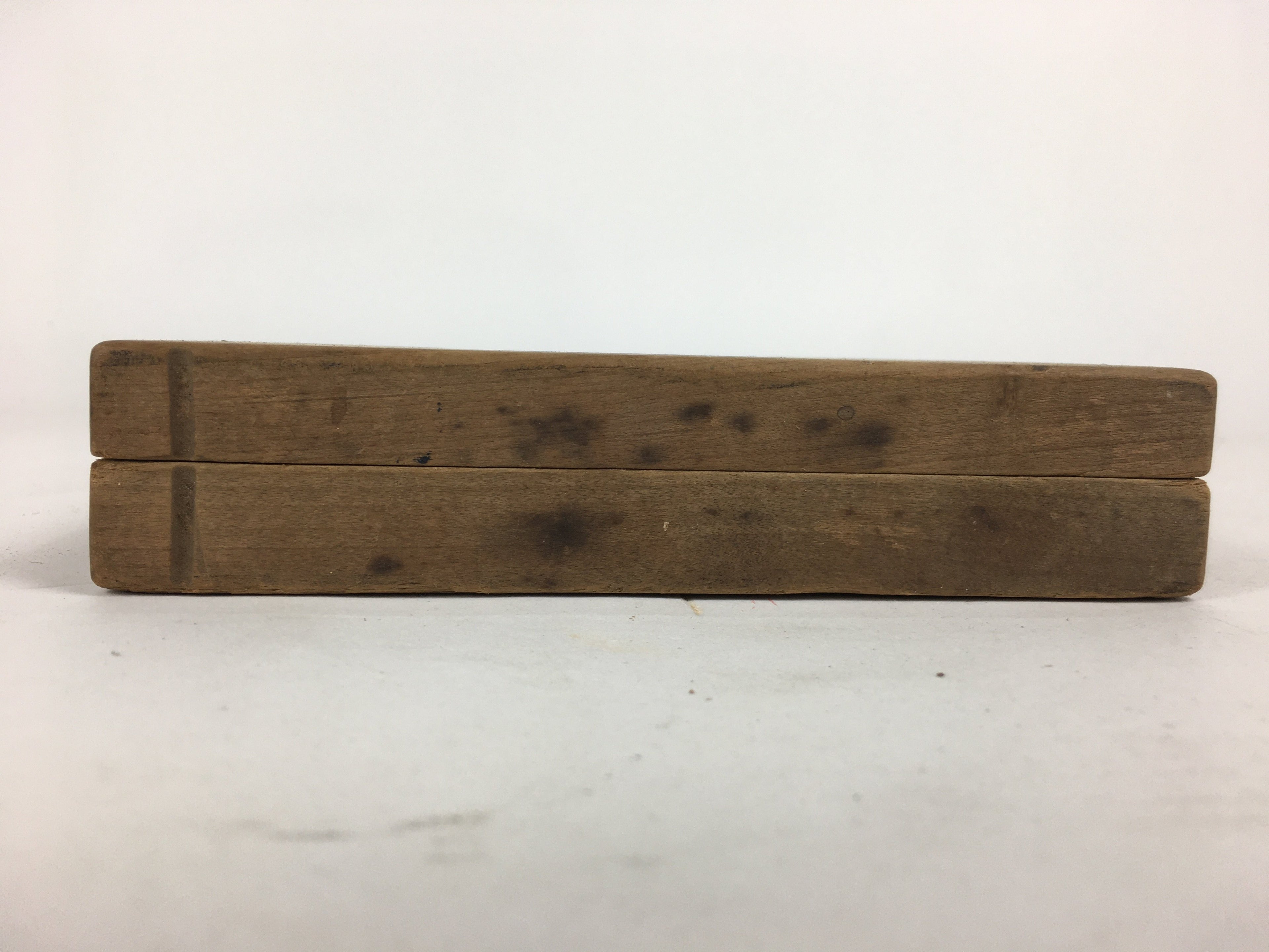 Japanese Wooden Cake Mold Kashigata Sweets Vtg Carving Brown Snapper Kg341