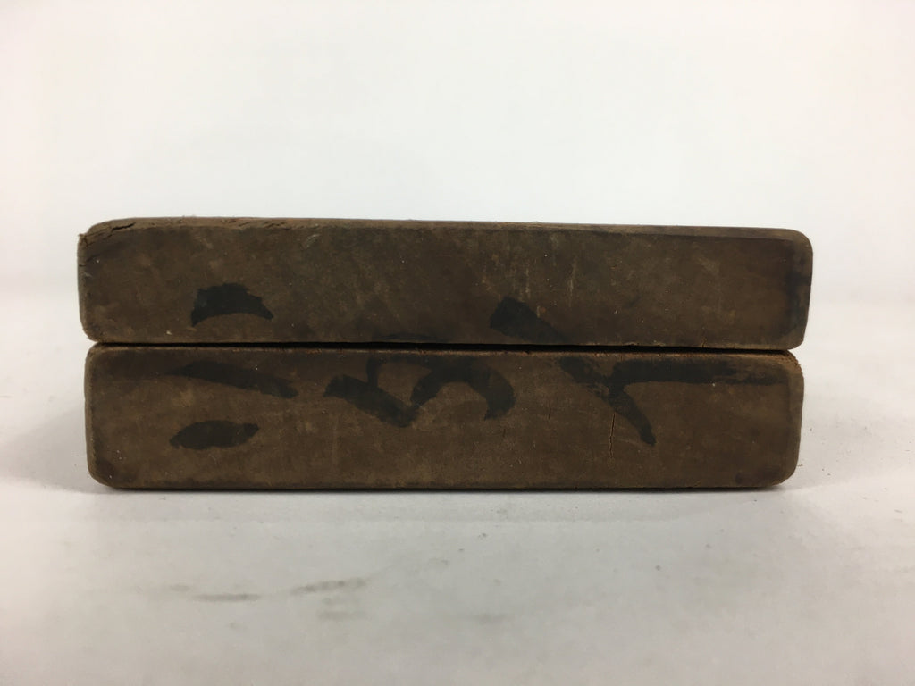 Japanese Wooden Cake Mold Kashigata Sweets Vtg Carving Brown Snapper Kg341
