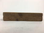 Japanese Wooden Cake Mold Kashigata Sweets Vtg Carving Brown Snapper Kg341