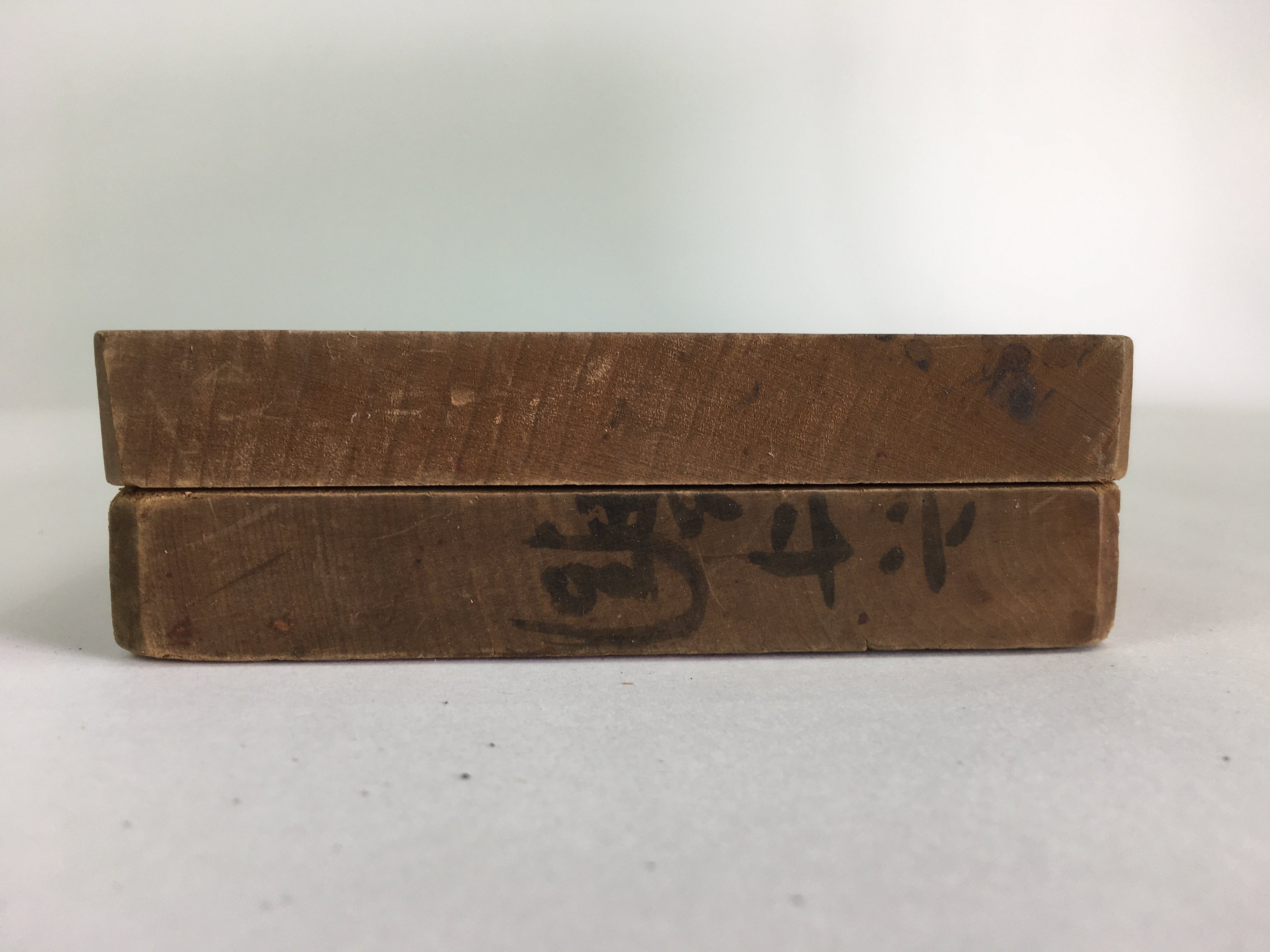 Japanese Wooden Cake Mold Kashigata Sweets Vtg Carving Brown Snapper Kg364