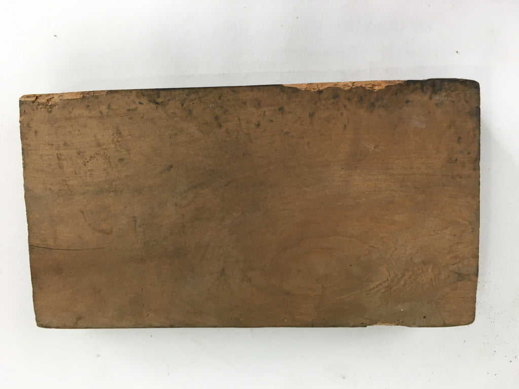 Japanese Wooden Cake Mold Kashigata Sweets Vtg Carving Brown Snapper Kg370