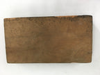 Japanese Wooden Cake Mold Kashigata Sweets Vtg Carving Brown Snapper Kg370