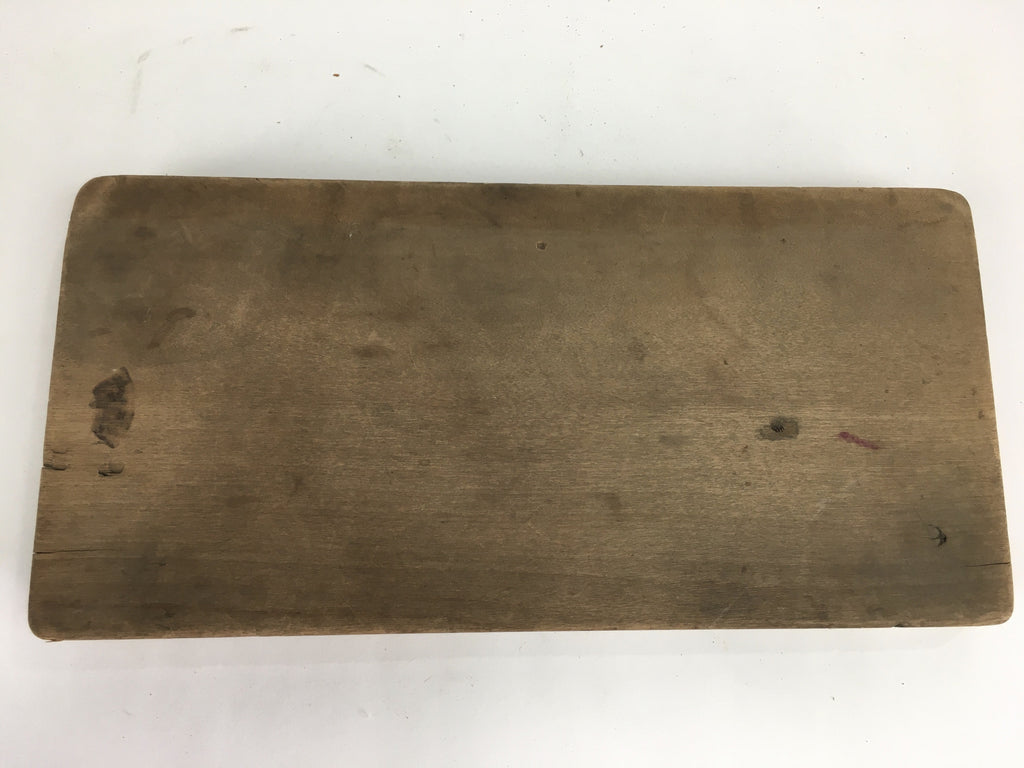 Japanese Wooden Cake Mold Kashigata Sweets Vtg Carving Brown Snapper Kg372