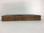 Japanese Wooden Cake Mold Kashigata Sweets Vtg Carving Brown Snapper Kg372