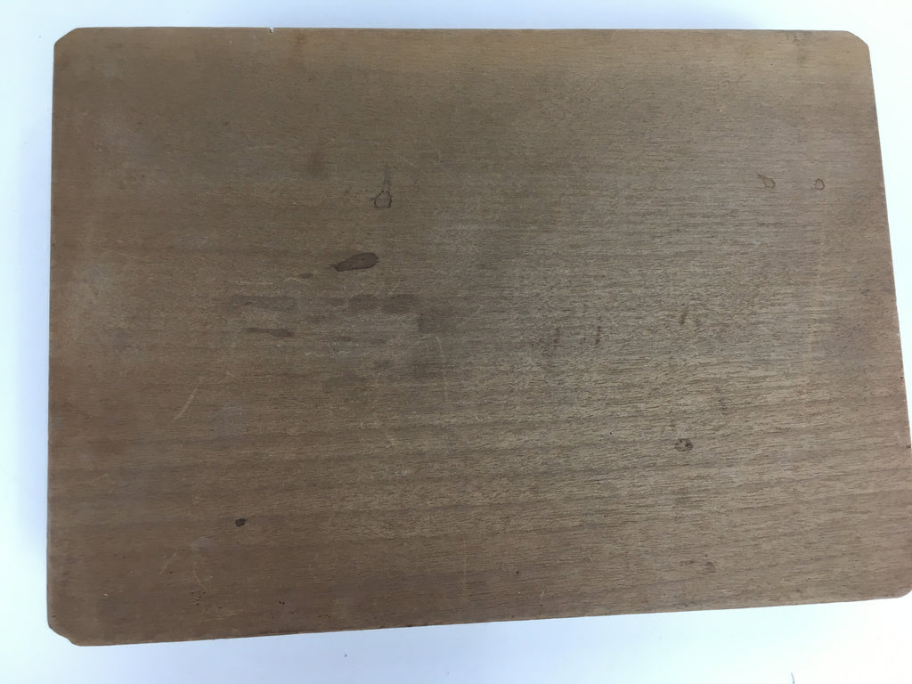 Japanese Wooden Cake Mold Kashigata Sweets Vtg Carving Brown Turtle Kg360