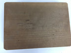 Japanese Wooden Cake Mold Kashigata Sweets Vtg Carving Brown Turtle Kg360