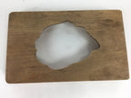 Japanese Wooden Cake Mold Kashigata Sweets Vtg Carving Brown Turtle Kg361