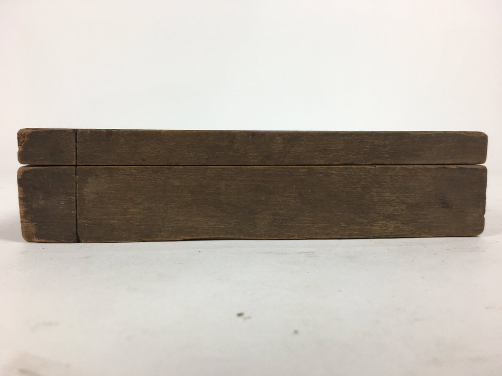 Japanese Wooden Cake Mold Kashigata Sweets Vtg Carving Chrysanthemum Kg342