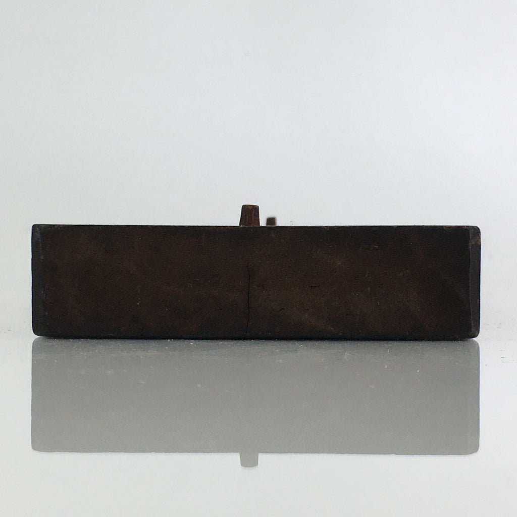 Japanese Wooden Cake Mold Kashigata Sweets Vtg Carving Flowers Kg382