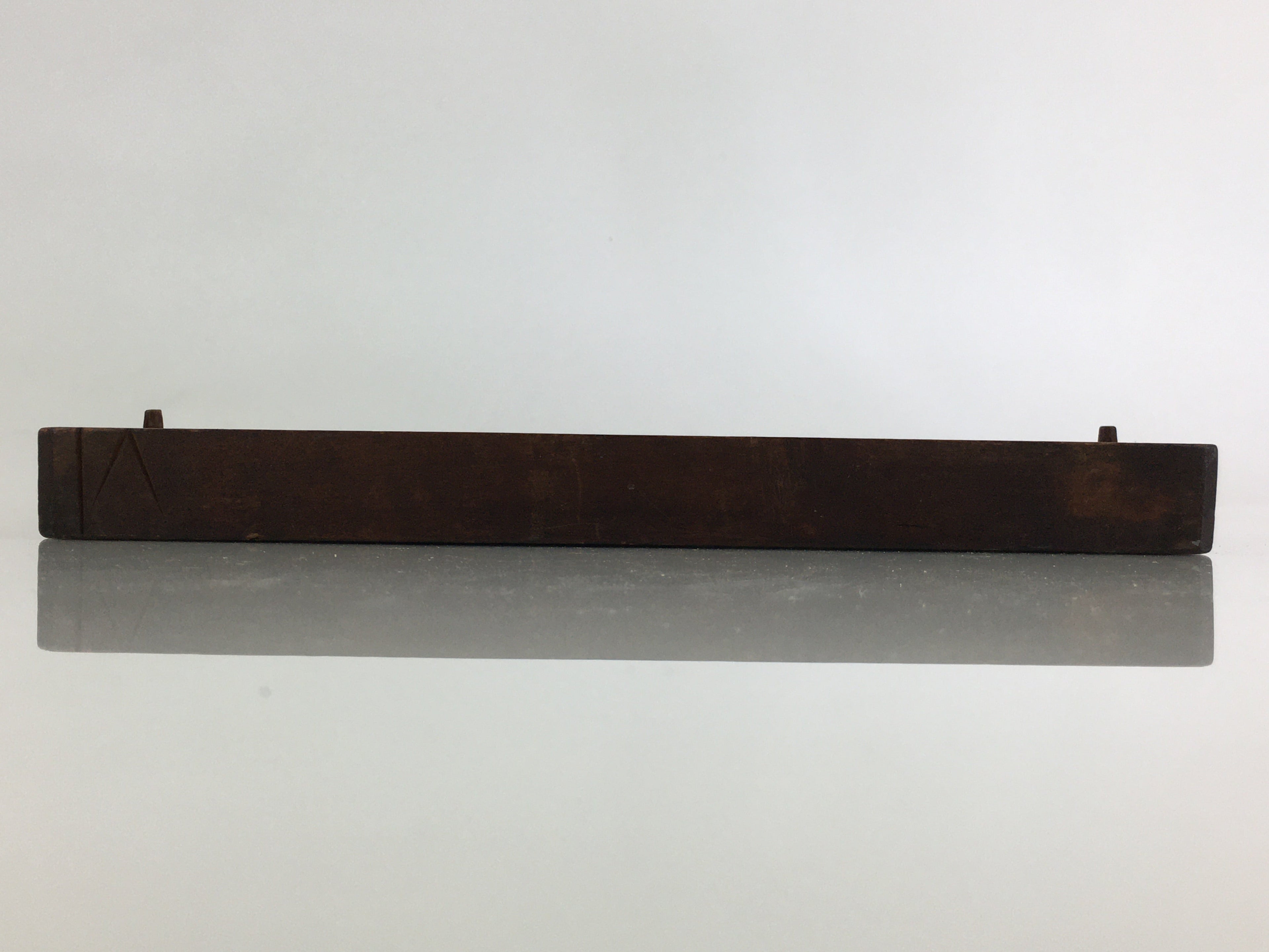 Japanese Wooden Cake Mold Kashigata Sweets Vtg Carving Flowers Kg382