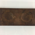 Japanese Wooden Cake Mold Kashigata Sweets Vtg Carving Flowers Kg382