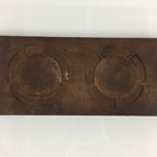 Japanese Wooden Cake Mold Kashigata Sweets Vtg Carving Flowers Kg382