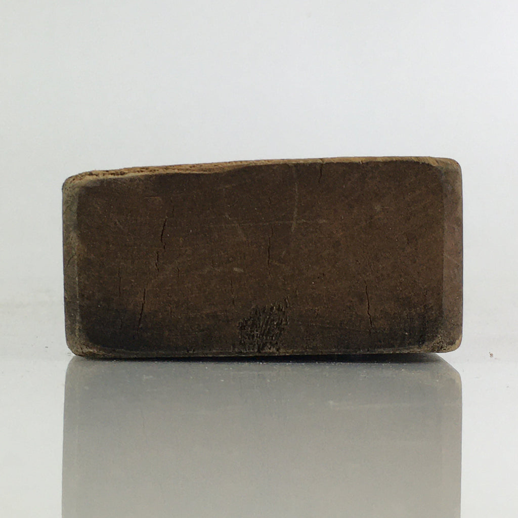 Japanese Wooden Cake Mold Kashigata Sweets Vtg Carving Half Sphere Kg378