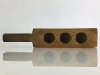 Japanese Wooden Cake Mold Kashigata Sweets Vtg Carving Half Sphere Kg378