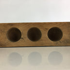 Japanese Wooden Cake Mold Kashigata Sweets Vtg Carving Half Sphere Kg378