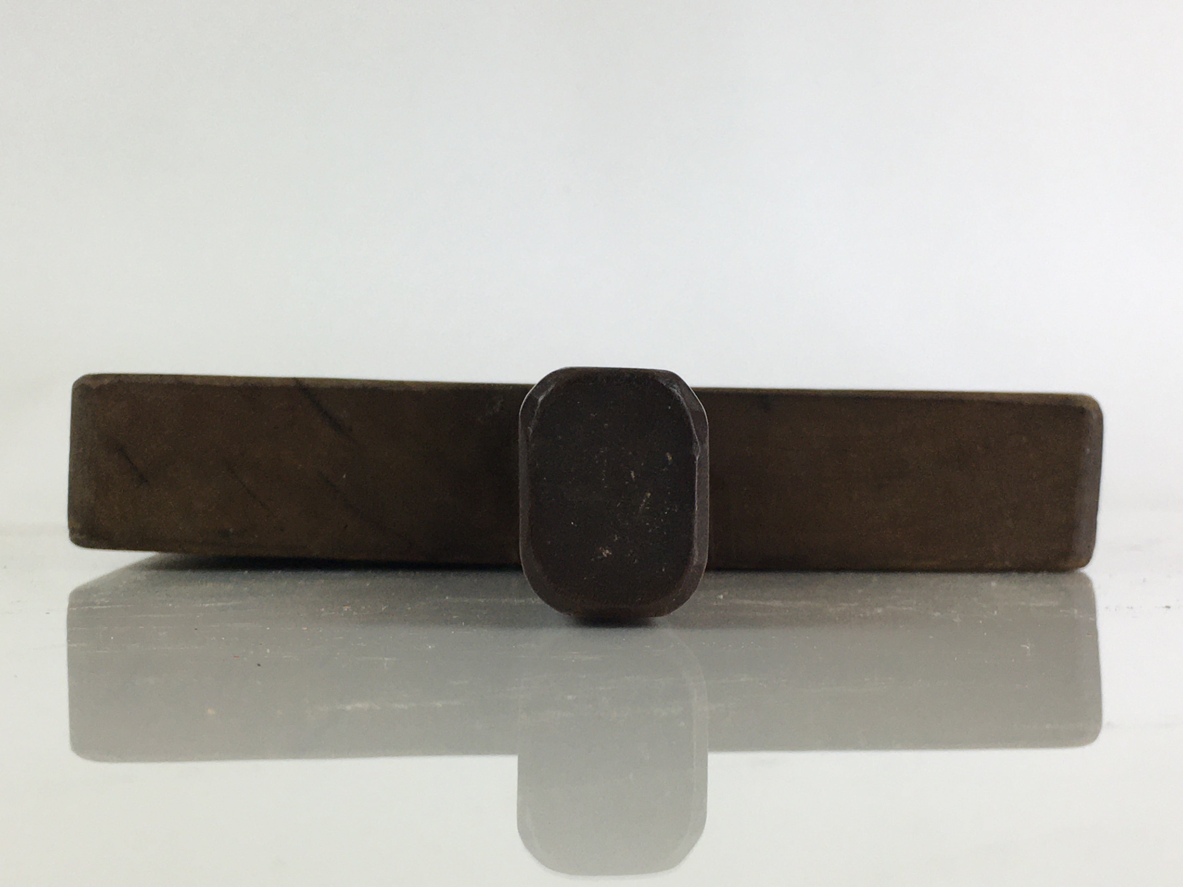 Japanese Wooden Cake Mold Kashigata Sweets Vtg Carving Lotus Flower Kg377