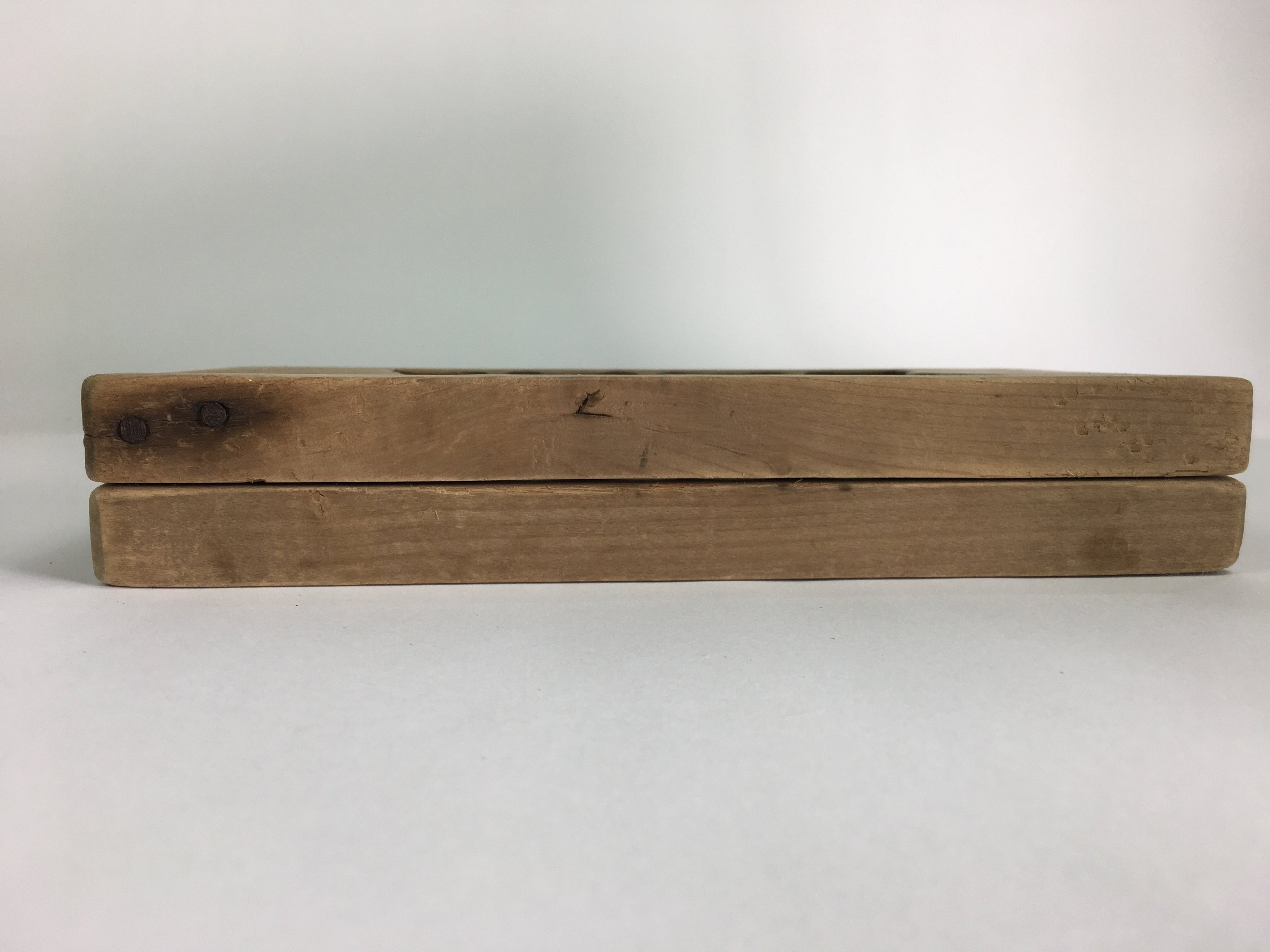 Japanese Wooden Cake Mold Kashigata Sweets Vtg Carving Picture Frame Kg365