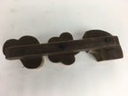 Japanese Wooden Cake Mold Kashigata Sweets Vtg Carving Pine Bamboo Plum Kg375