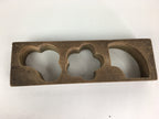 Japanese Wooden Cake Mold Kashigata Sweets Vtg Carving Pine Bamboo Plum Kg375