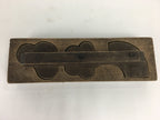 Japanese Wooden Cake Mold Kashigata Sweets Vtg Carving Pine Bamboo Plum Kg375