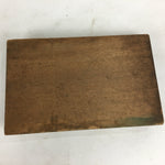 Japanese Wooden Cake Mold Kashigata Sweets Vtg Carving Yatano-Kagami Kg344