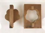 Japanese Wooden Cake Mold Kashigata Sweets Vtg Flower Oshigata Kg389