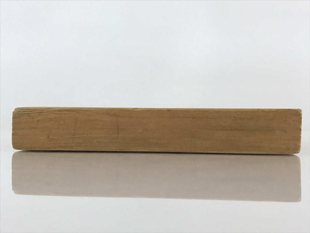 Japanese Wooden Cake Mold Kashigata Sweets Vtg Peach With Leaves Kg394