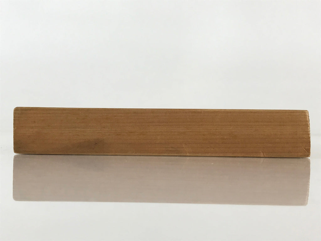 Japanese Wooden Cake Mold Kashigata Sweets Vtg Peach With Leaves Kg394