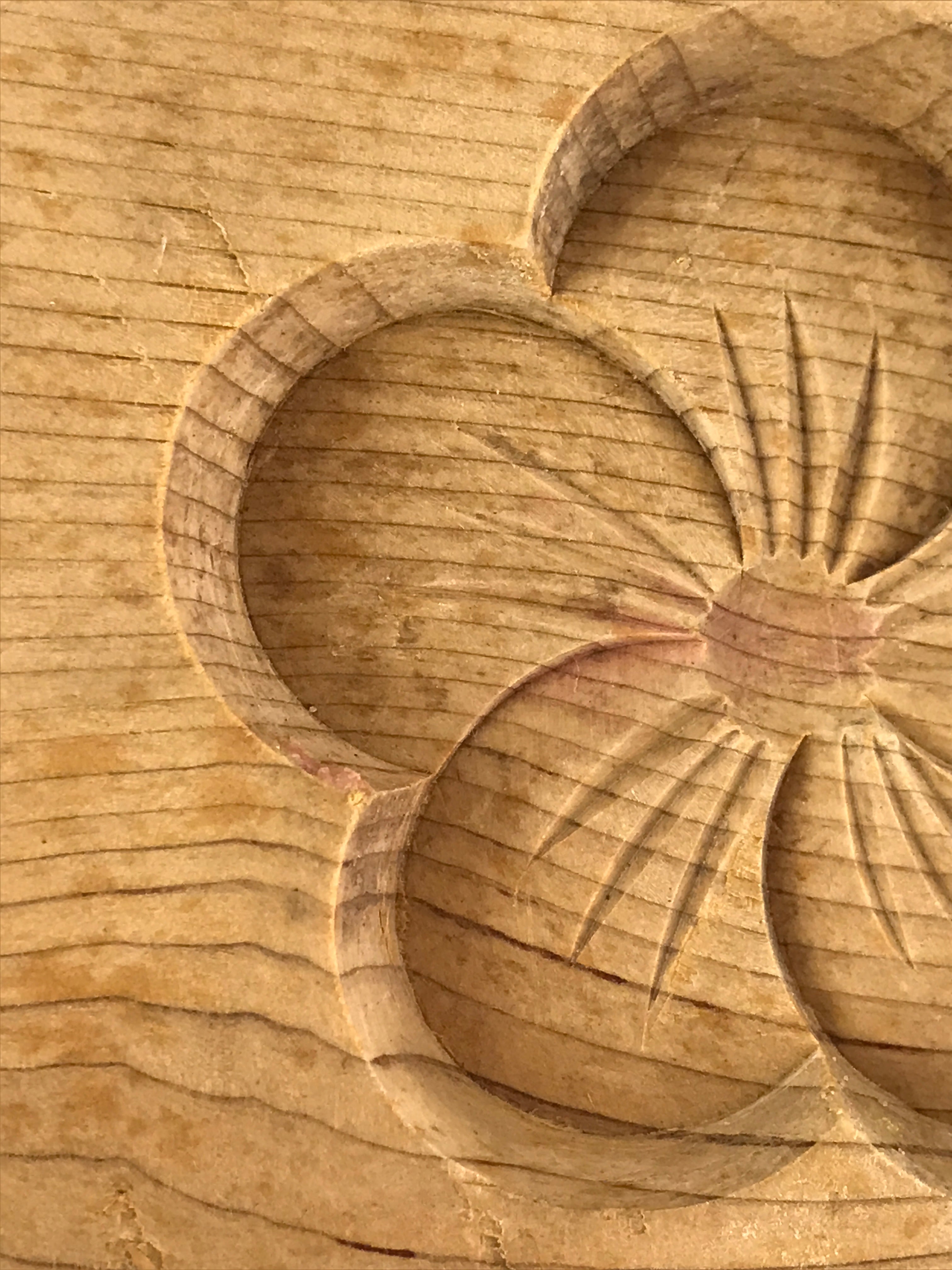 Japanese Wooden Cake Mold Kashigata Sweets Vtg Plum Blossom Kg396