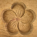 Japanese Wooden Cake Mold Kashigata Sweets Vtg Plum Blossom Kg396
