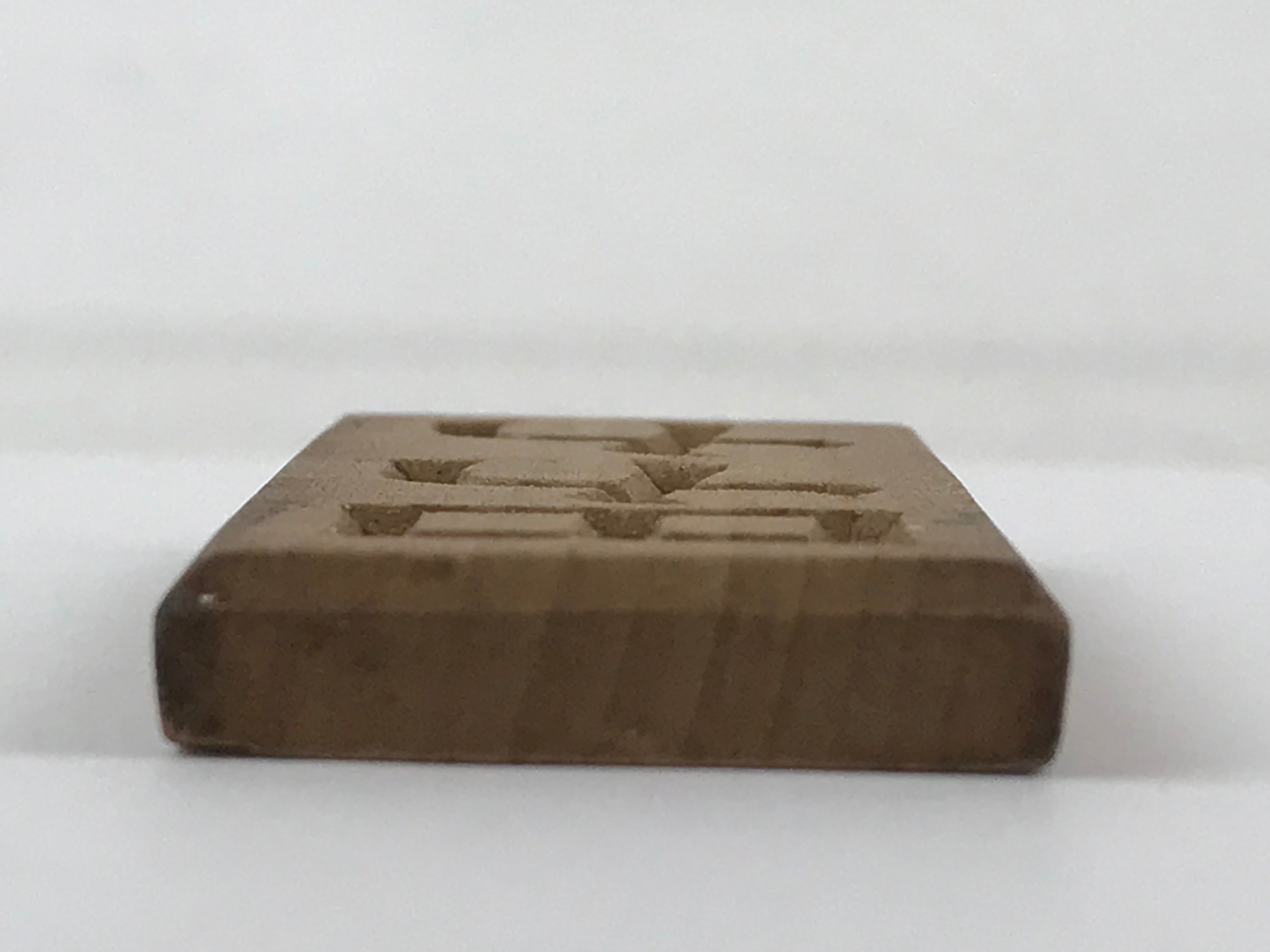 Japanese Wooden Carved Cake Mold Kashigata Kanji Symbol Mold Vtg Wagashi Kg431