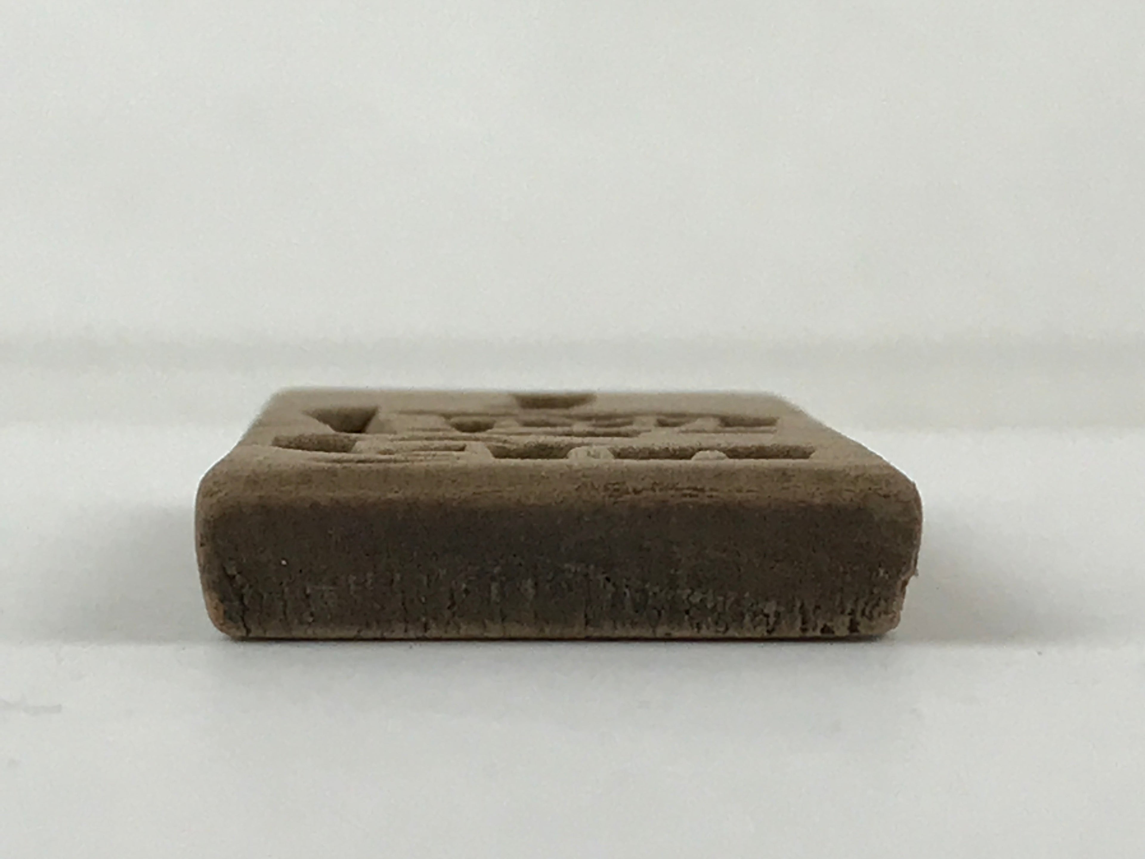 Japanese Wooden Carved Cake Mold Kashigata Kanji Symbol Mold Vtg Wagashi Kg435