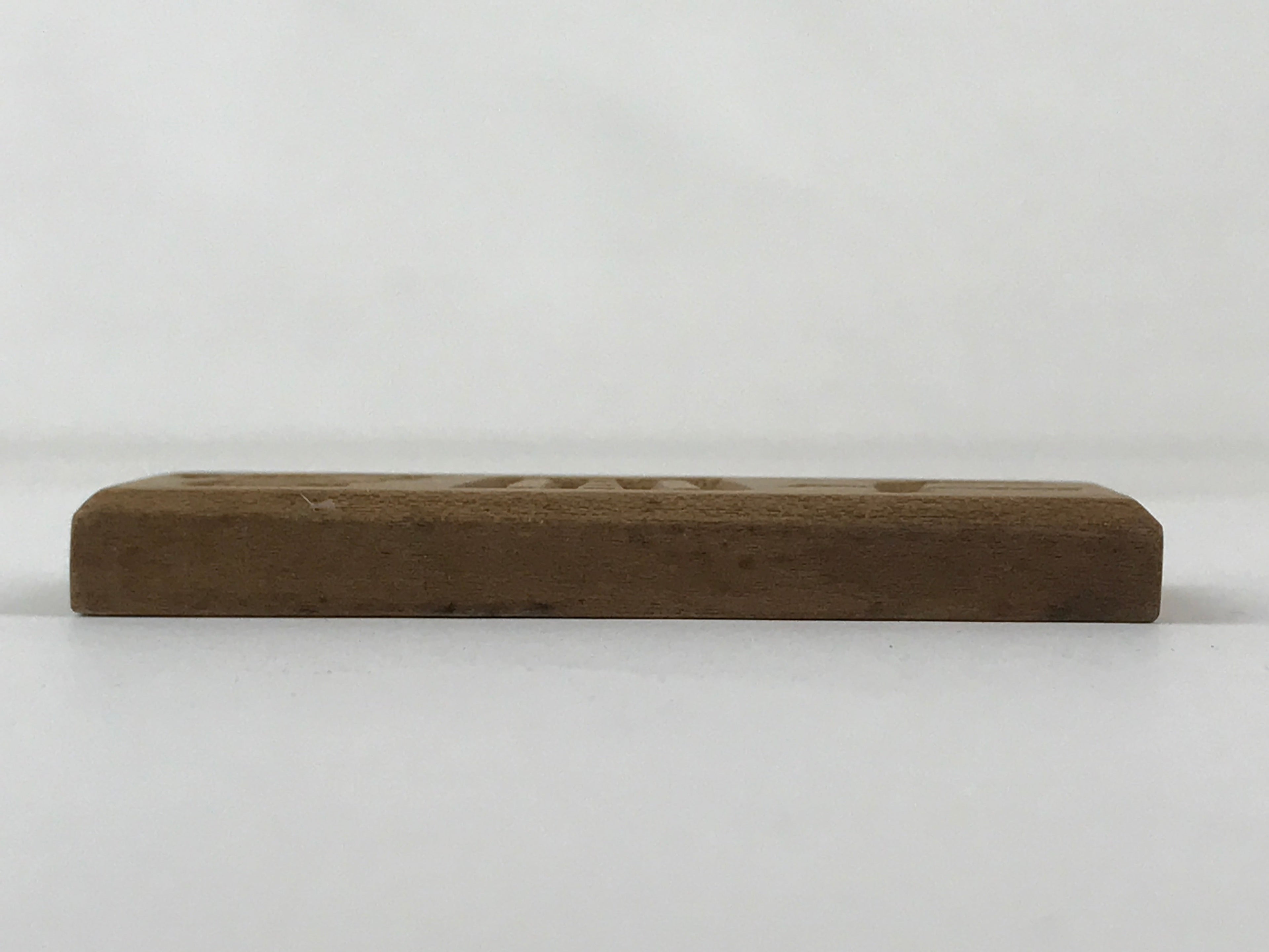 Japanese Wooden Carved Cake Mold Kashigata Kanji Symbol Mold Vtg Wagashi Kg436