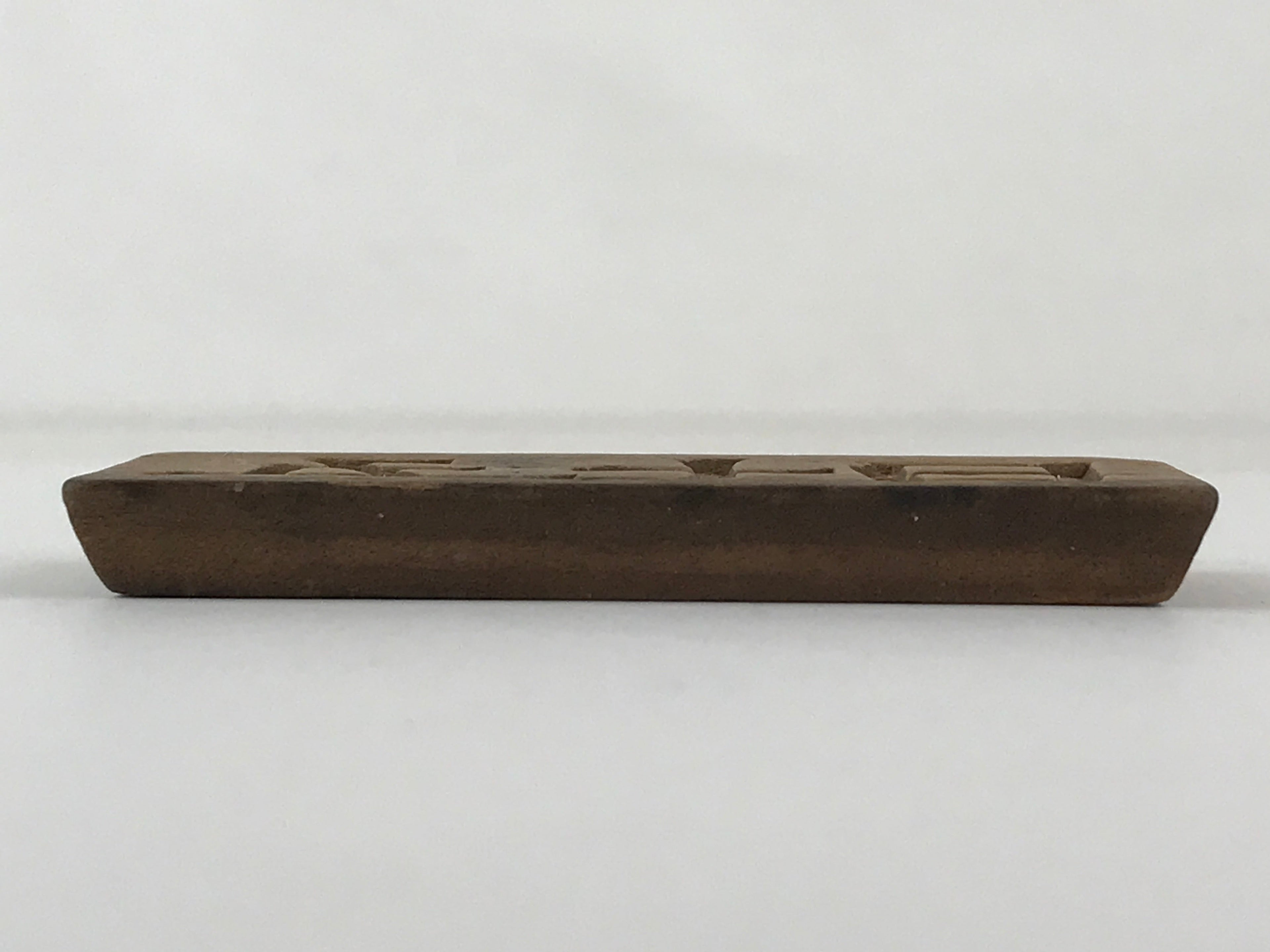 Japanese Wooden Carved Cake Mold Kashigata Kanji Symbol Mold Vtg Wagashi Kg443