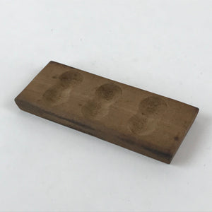 Japanese Wooden Carved Cake Mold Kashigata Kanji Symbol Mold Vtg Wagashi Kg451