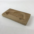 Japanese Wooden Carved Cake Mold Kashigata Sweet Wagashi Vtg Car Kuruma Kg422