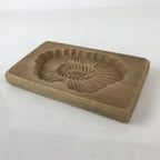 Japanese Wooden Carved Cake Mold Kashigata Sweet Wagashi Vtg Flower Hana Kg421