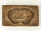 Japanese Wooden Carved Cake Mold Kashigata Sweet Wagashi Vtg Flower Hana Kg421