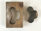 Japanese Wooden Carved Cake Mold Kashigata Sweet Wagashi Vtg Oshigata Kg427